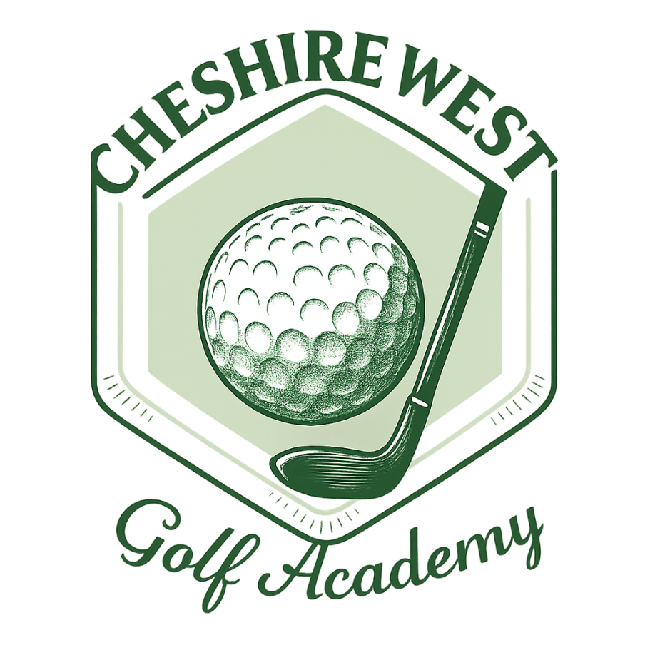 golf ball data on golf lessons with pga professional thomas rowland here at Cheshire  West Golf Academy logo