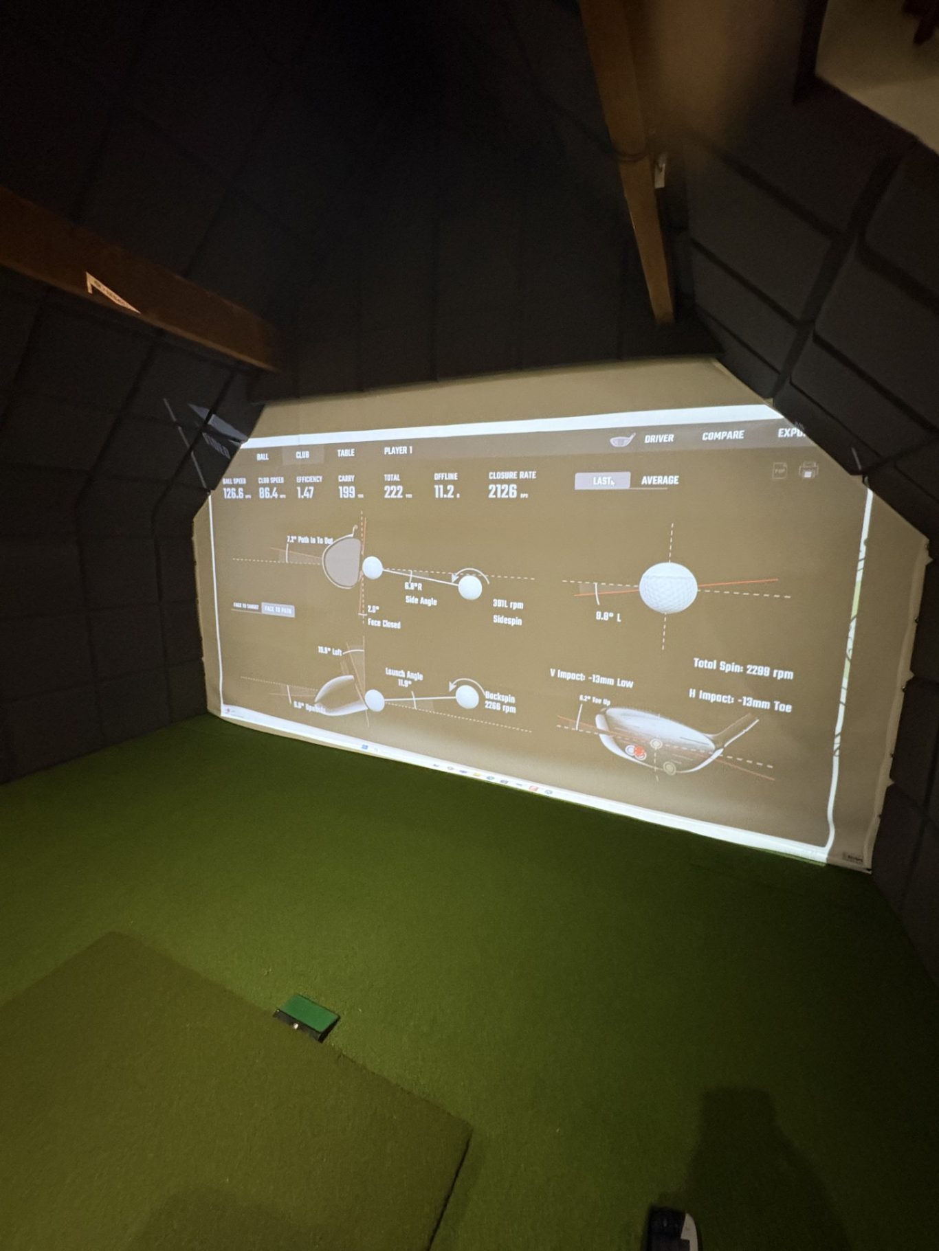 golf ball data on golf lessons with pga professional thomas rowland here at Cheshire West Golf Academy